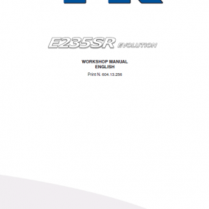 Kobelco E235sr Evo Excavator Service Manual