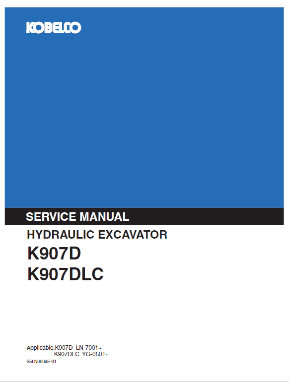 Kobelco K907d And K907dlc Excavator Service Manual