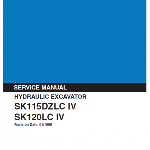 Kobelco Sk115dzlc-iv And Sk120lc-iv Excavator Service Manual