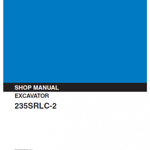 Kobelco Sk235srlc-2 Excavator Service Manual