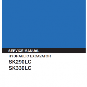 Kobelco Sk290lc, Sk330lc Excavator Service Manual