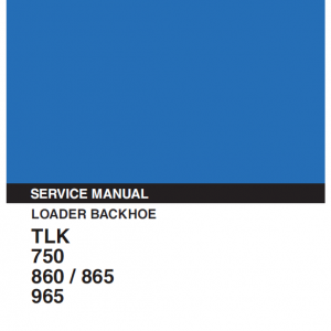 Kobelco Tlk750, Tlk860, Tlk865, Tlk965 Backhoe Service Manual