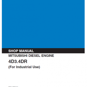 Mitsubishi 4d30, 4d31, 4d32, 4dr5, 6dr5 Engine Service Manual