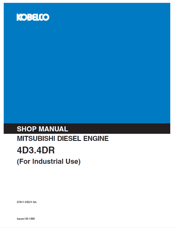 Mitsubishi 4d30, 4d31, 4d32, 4dr5, 6dr5 Engine Service Manual