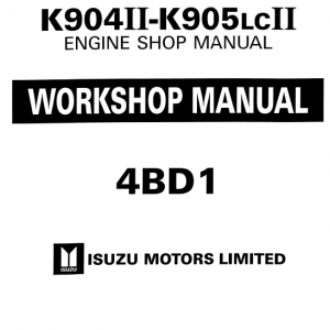 Isuzu 6bb1, 6bd1, 6bg1, 6bd1t, 6bg1t Engine Workshop Manual