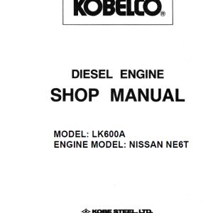 Nissan Ne6t Model Lk600a Engine Workshop Service Manual