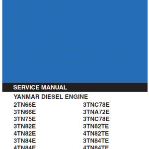 Yanmar 2tn 3tn 4tn Engine Workshop Service Manual