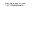 Kubota L2900, L3300, L3600, L4200 Tractor Workshop Manual