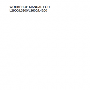 Kubota L2900, L3300, L3600, L4200 Tractor Workshop Manual