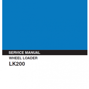 Kobelco Lk200 Wheel Loader Service Manual