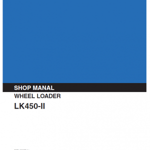 Kobelco Lk450 Ii Wheel Loader Service Manual