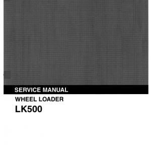 Kobelco Lk500 Wheel Loader Service Manual