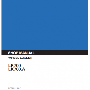 Kobelco Lk700 And Lk700a Wheel Loader Service Manual