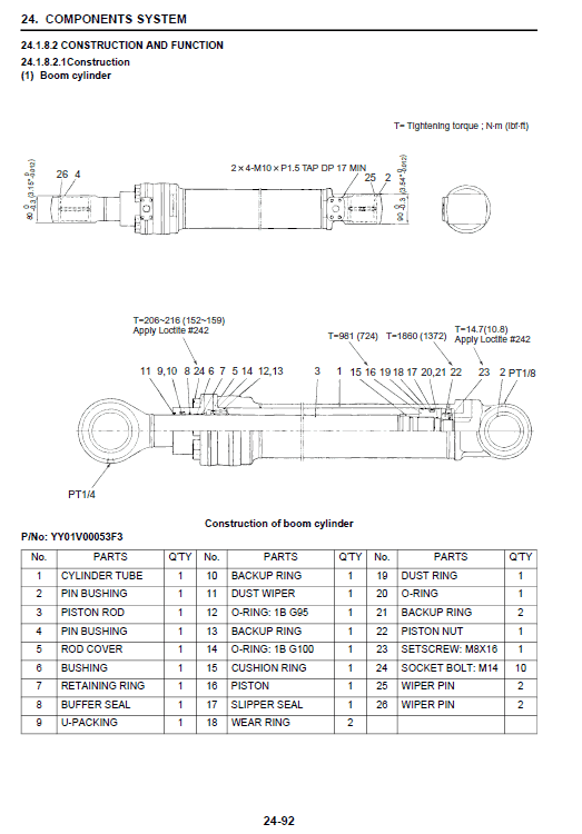 Kobelco 140srlc-3 Tier 4 Excavator Service Manual