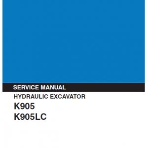 Kobelco K905 And K905lc Excavator Service Manual