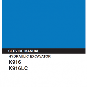 Kobelco K916 And K916lc Excavator Service Manual