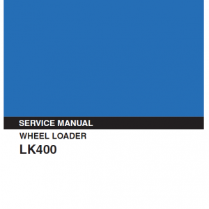 Kobelco Lk400 Wheel Loader Service Manual