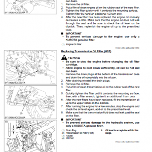 Kubota L3560, L4060, L4760, L5060, L5460, L6060 Tractor Manual