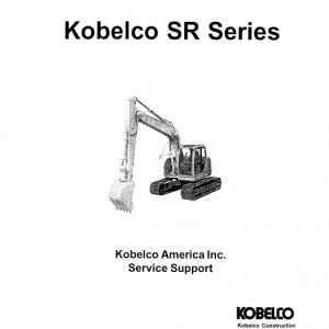 Kobelco Sr70, Sr115, Sr135, Sr200, Sr235 Excavator Service Manual