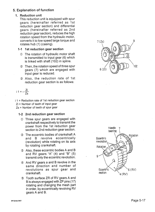 Kobelco Sr70, Sr115, Sr135, Sr200, Sr235 Excavator Service Manual