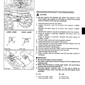 Kubota L2900, L3300, L3600, L4200 Tractor Workshop Manual