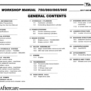 Kobelco Tlk700, Tlk800, Tlk900 Backhoe Loader Service Manual