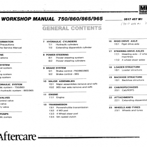 Kobelco Tlk750, Tlk860, Tlk865, Tlk965 Backhoe Service Manual