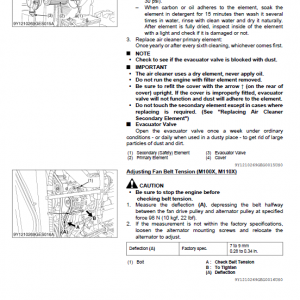 Kubota M100x, M110x, M126x, M135x Tractor Workshop Manual