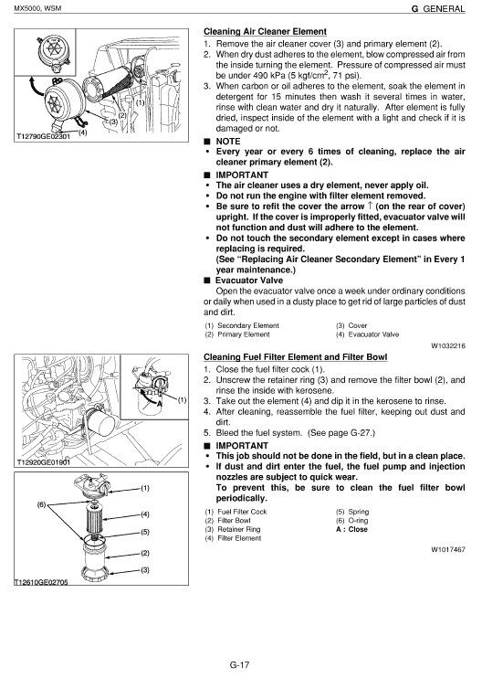 Kubota Mx5000 Tractor Workshop Service Manual