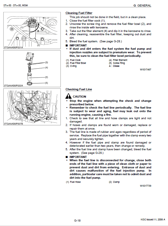 Kubota Sta-30, Sta-35 Tractor Workshop Service Manual