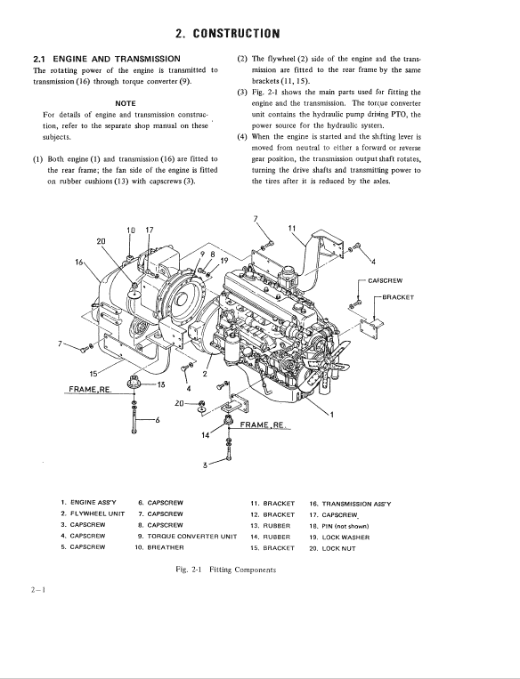 Kobelco Lk400 Wheel Loader Service Manual