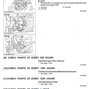 Kubota Bx1800, Bx2200 Tractor Workshop Service Manual