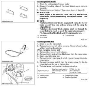 Kubota Rc72-38 Rotary Mower Workshop Manual