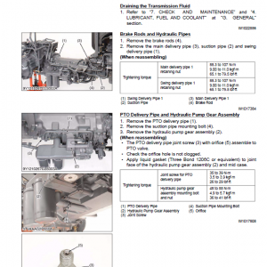 Kubota L45, Tl1000a, Bt1000a Tractor Front Loader Workshop Manual