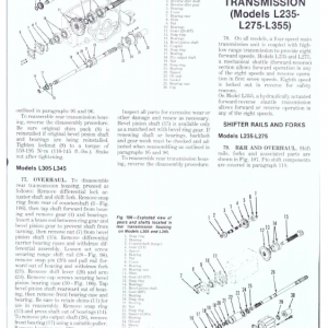 Kubota L185, L235, L245, L285, L295, L305, L345, L355 Tractor Manual