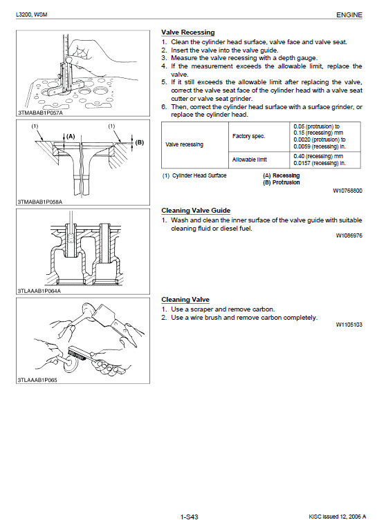 Kubota L3200 Tractor Workshop Service Manual