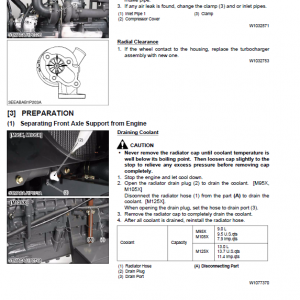 Kubota M95x, M105x, M125x Tractor Workshop Service Manual