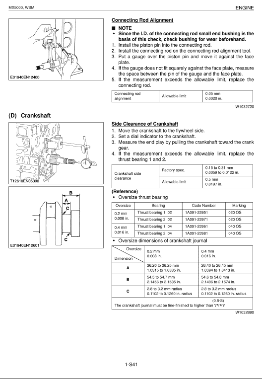 Kubota Mx5000 Tractor Workshop Service Manual