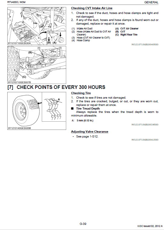 Kubota Rtv400ci Utility Vehicle Workshop Manual