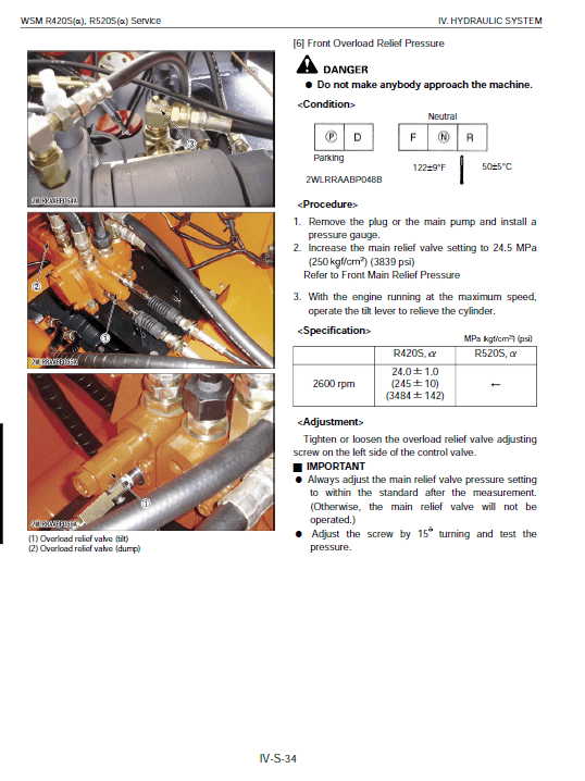 Kubota R420a, R520a, R420s, R520s Wheel Loader Workshop Manual