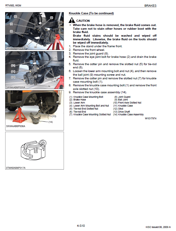 Kubota Rtv900 Utility Vehicle Workshop Service Manual