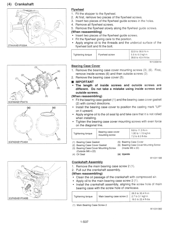 Kubota Gl7000-can, Gl1100-can Generator Workshop Manual