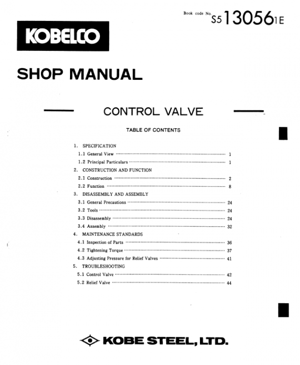 Kobelco K907d And K907dlc Excavator Service Manual