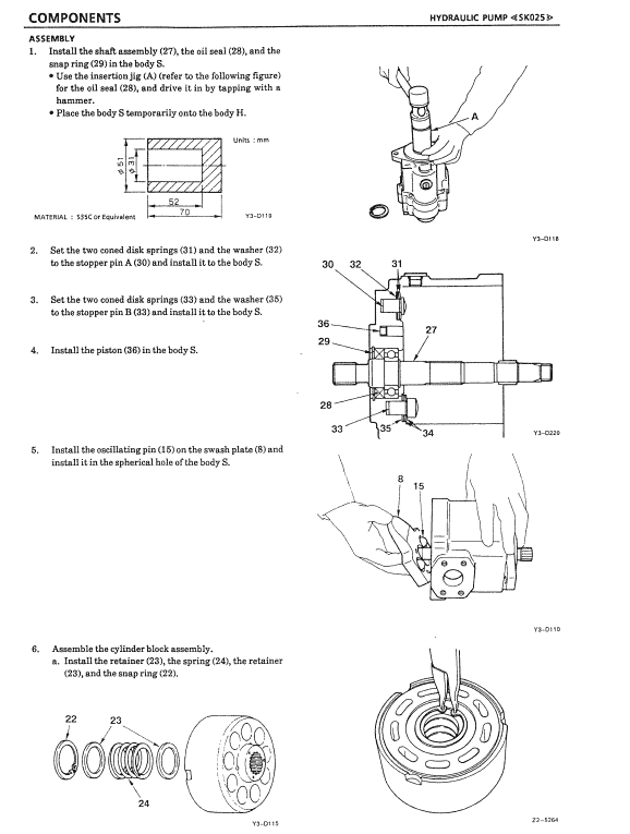 Kobelco Sk025, Sk030 And Sk035 Excavator Service Manual