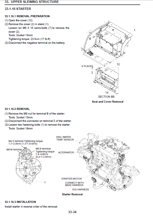 Kobelco Sk55srx-t4 Excavator Service Manual