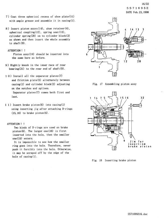 Kobelco Sk300, Sk300lc Excavator Service Manual