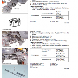 Kubota L39, Tl1000, Bt1000 Tractor Front Loader Workshop Manual