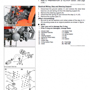 Kubota L2501 Tractor Workshop Service Manual