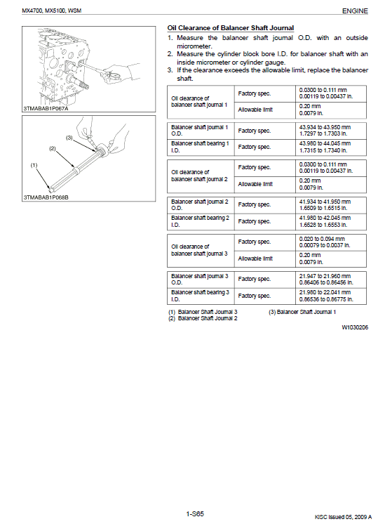 Kubota Mx4700, Mx5100 Tractor Workshop Service Manual