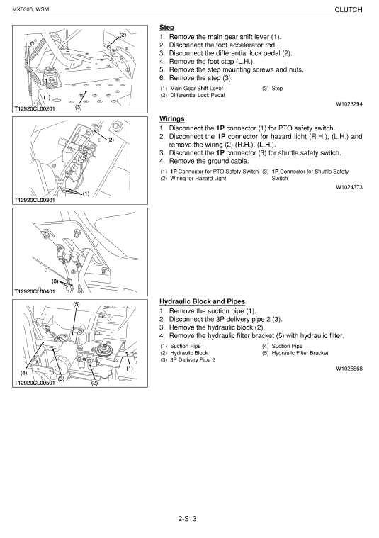 Kubota Mx5000 Tractor Workshop Service Manual